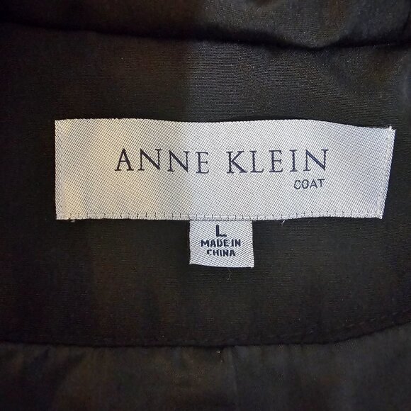 Anne Klein Black Medium Length Coat - Picture 7 of 9